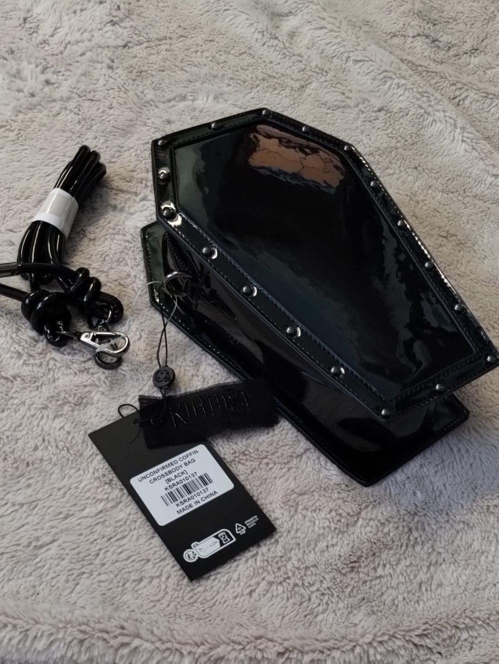 Killstar Unconfirmed Coffin Crossbody Bag - Picture 2 of 6